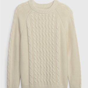Classic Cream Cable Knit Sweater
